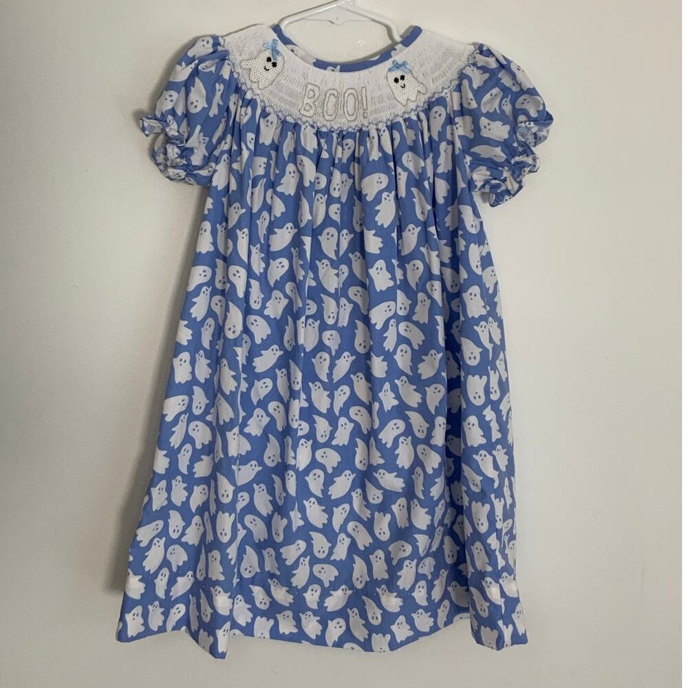 Krewe Smocked Halloween Boo Dress size 4